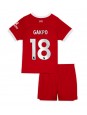 Liverpool Cody Gakpo #18 Domácí dres pro děti 2023-24 Krátký Rukáv (+ trenýrky)
